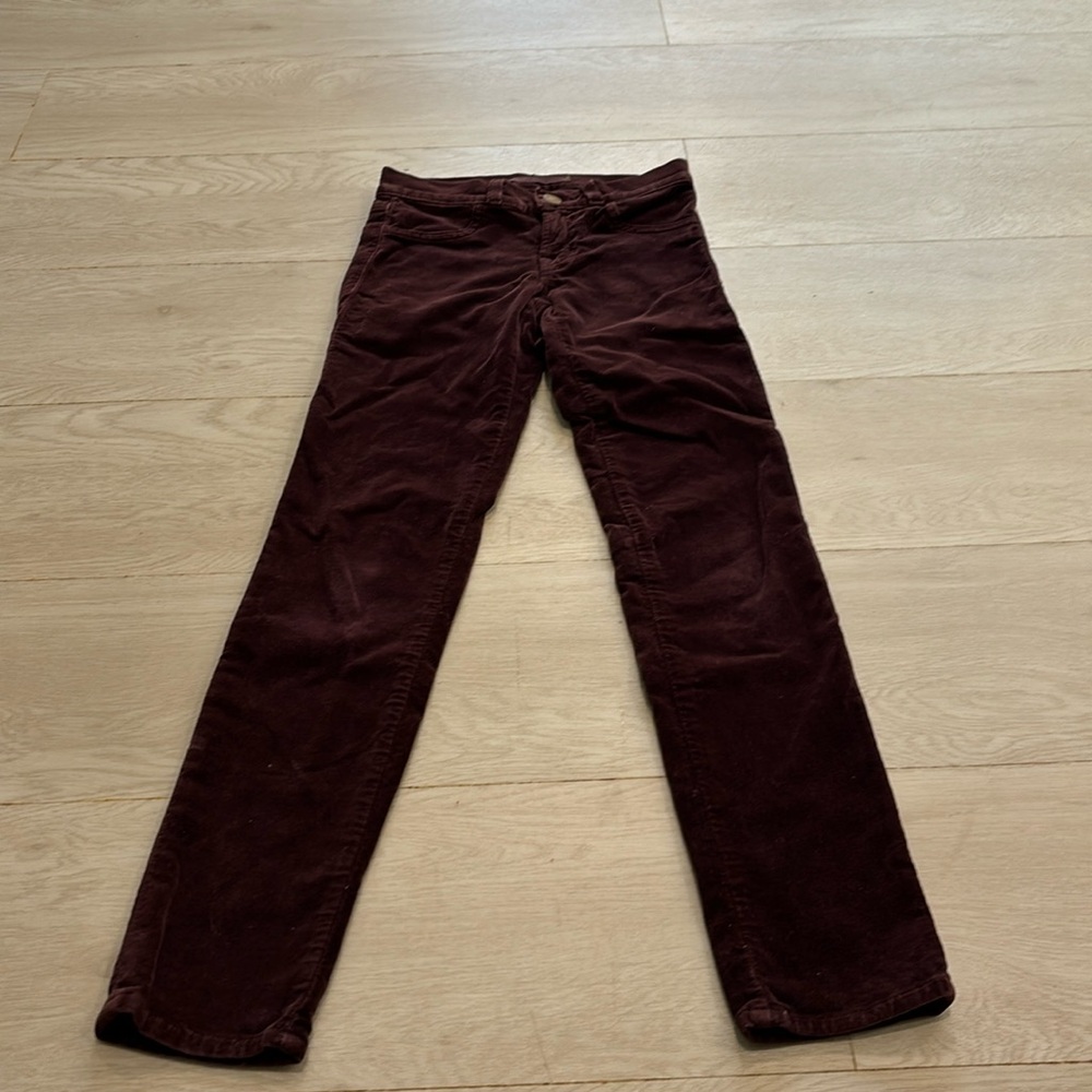 JBRAND VELVET SKINNY JEANS